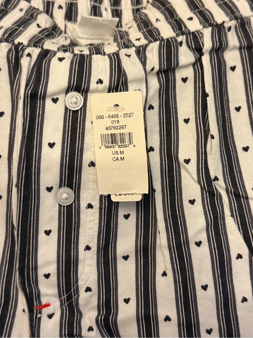 Aerie Striped Black and White Women's Lounge Shorts - Picture 2 of 2